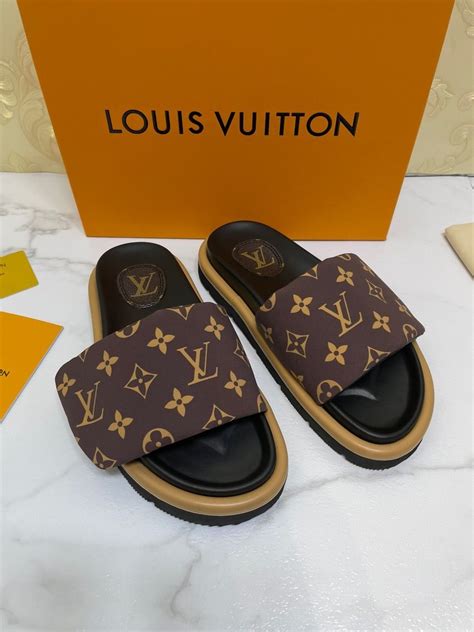 louis vuitton pillow sliders women.